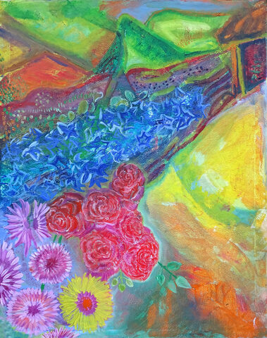 Wolfgang Bittkau - Stilleben mit Rosen