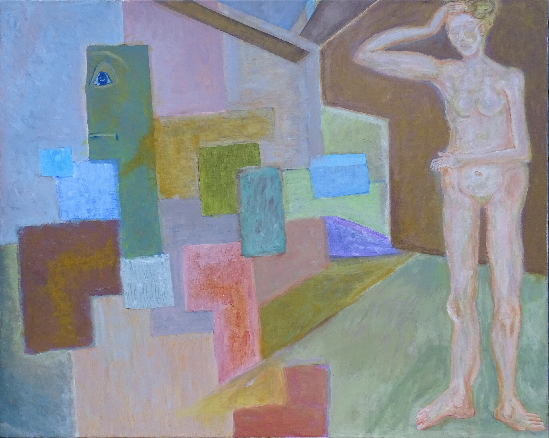 Wolfgang Bittkau - Interieur mit Figur