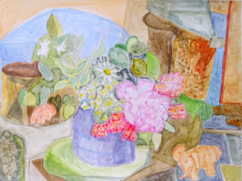 Wolfgang Bittkau - Stilleben mit Blumenstrauß 2